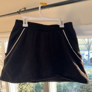 PINK Black Skort with White Trim